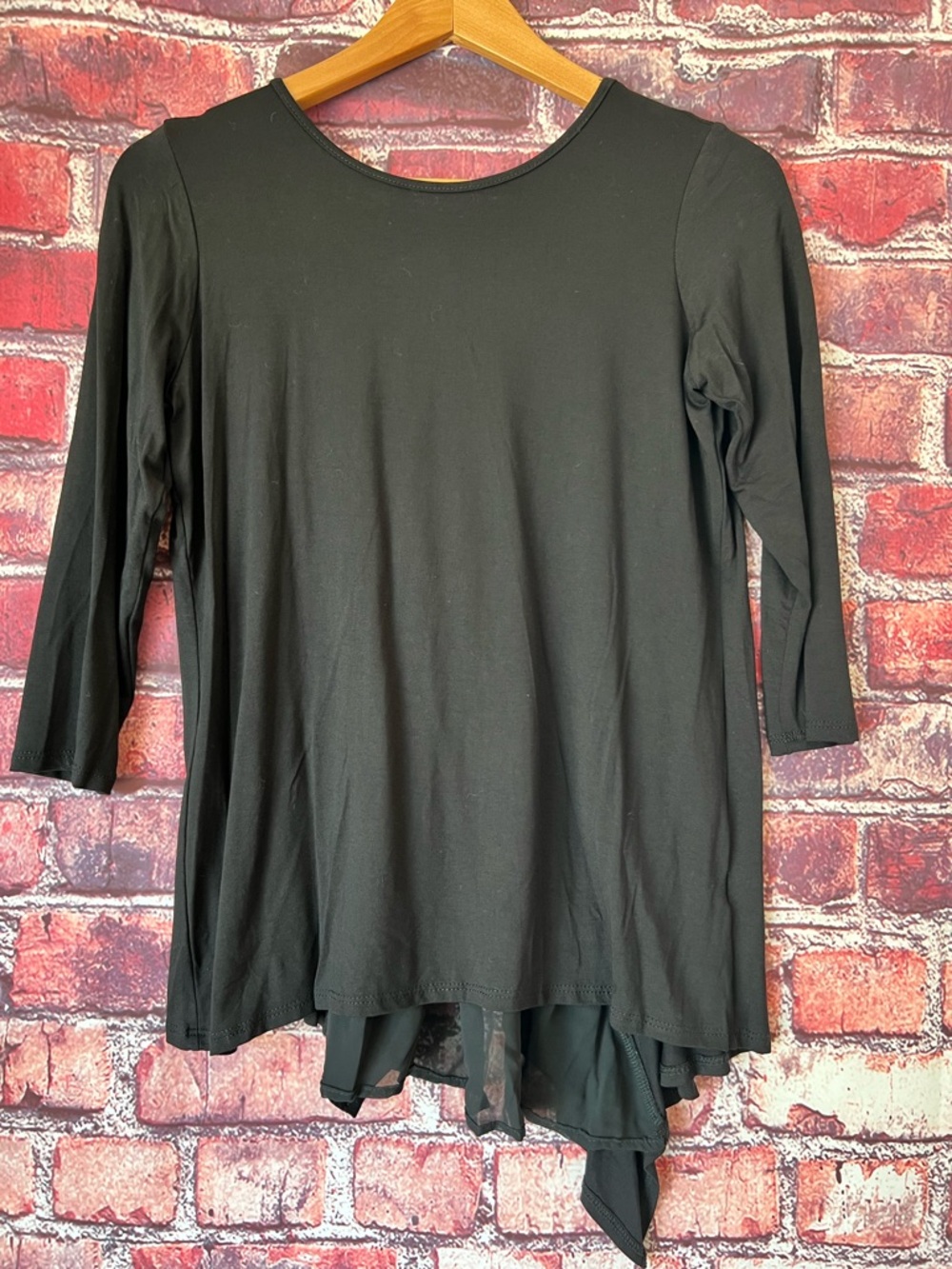 Pebble & Stone Lagenlook Tunic with Contrast Godet Back
